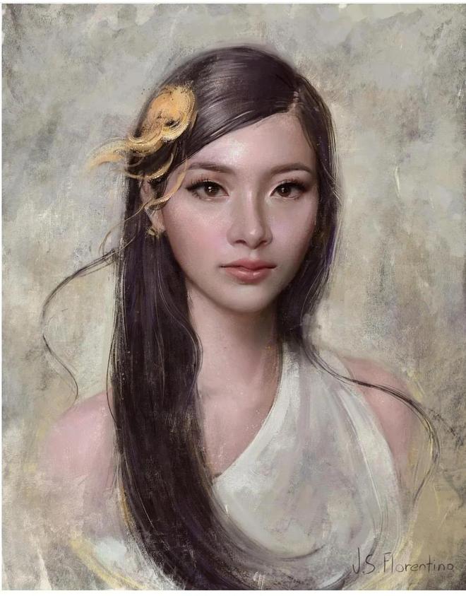 插画艺术家Justine Florentino绘画作品