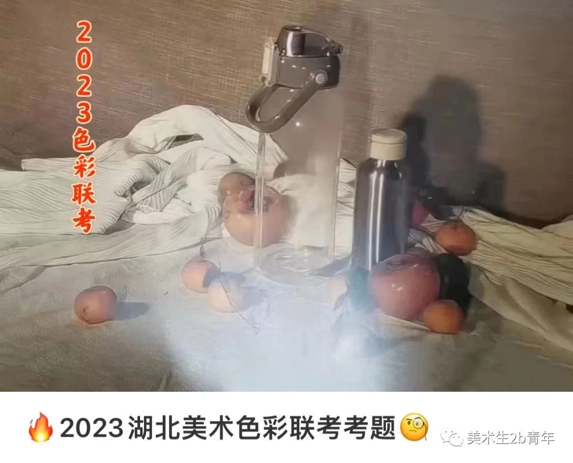 2023年湖北色彩考题 照片写生色彩